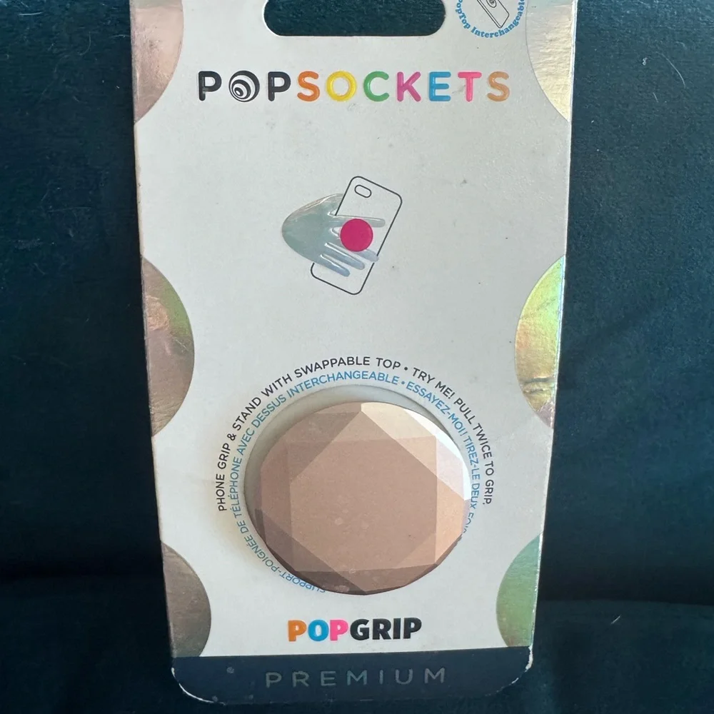 Popsocket - Metallic Diamond Rose Gold (PREMIUM)
